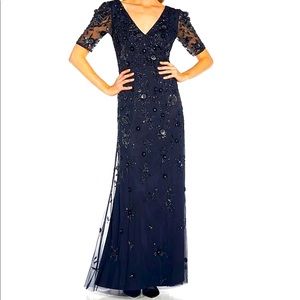 Adrianna Papell Navy Blue Gown